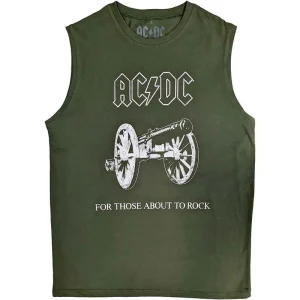 AC/DC About To Rock Green Large Tank T-Shirt