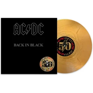 AC/DC Back In Black Vinyl LP Gold Colour 50th Anniversary 2024