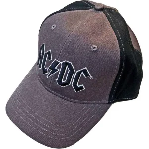 AC/DC Black Logo Charcoal Grey and Black Baseball Cap