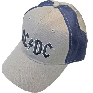 AC/DC Black Logo Grey and Navy Blue Baseball Cap