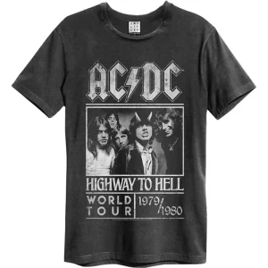 AC/DC Highway To Hell Tour 79/80 Vintage Charcoal Medium T-Shirt