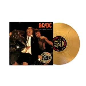 AC/DC If You Want Blood You’ve Got It Vinyl LP 50th Anniversary Gold Colour 2024