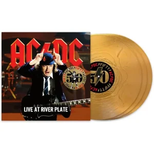 AC/DC Live At River Plate Vinyl LP Gold Colour 2024