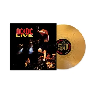 AC/DC Live Vinyl LP Gold Colour 50th Anniversary 2024