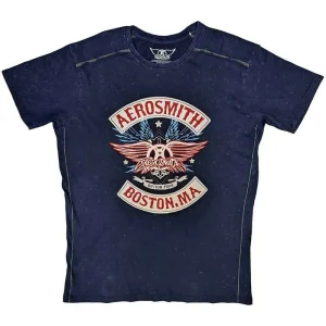 Aerosmith Boston Pride Wash Navy Blue XX-Large T-Shirt