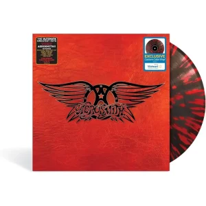Aerosmith Greatest Hits Vinyl LP Red and Black Splatter Colour 2023
