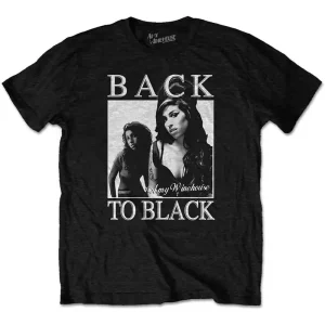 Amy Winehouse Back To Black Black X-Large T-Shirt