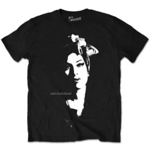 Amy Winehouse Scarf Portrait Black XX-Large T-Shirt