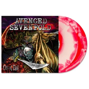 Avenged Sevenfold City of Evil Vinyl LP Red & White Swirl Colour 2023
