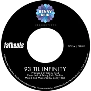 Benny Reid 93 ‘Til Infinity b/w Day One 7″ Vinyl Single 2025
