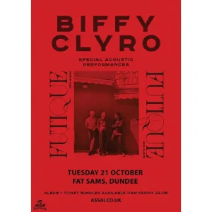 Biffy Clyro Futique Special Acoustic Show Fat Sams Dundee Tuesday 21st October 2025