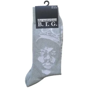 Biggie Smalls Unisex Ankle Socks: Crown Monochrome (Uk Size 7 – 11)