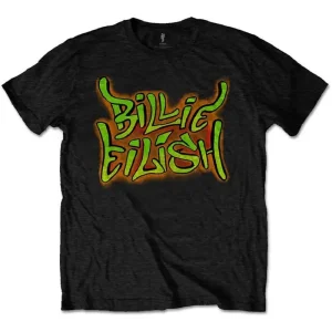 Billie Eilish Graffiti Black X-Large T-Shirt