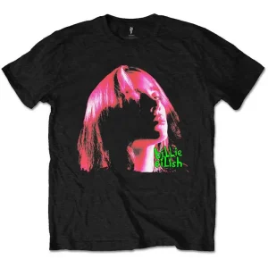 Billie Eilish Pink Neon Shadow Black X-Large T-Shirt