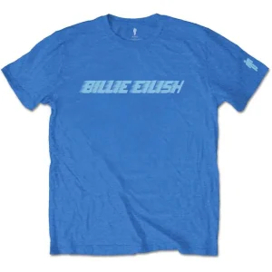 Billie Eilish Racer Logo Blue X-Large T-Shirt