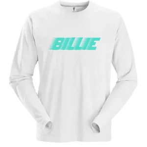 Billie Eilish Racer Logo White Long Sleeve X-Large T-Shirt