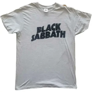 Black Sabbath Black Wavy Logo Grey XX-Large T-Shirt