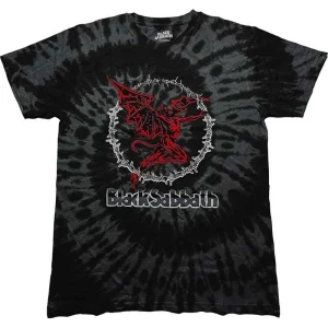 Black Sabbath Red Henry Wash Black Large T-Shirt