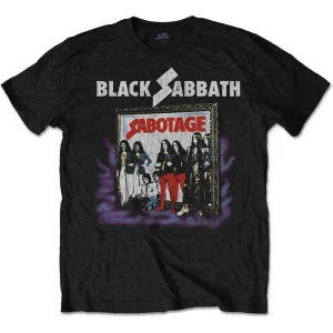Black Sabbath Sabotage Vintage Black Medium T-Shirt