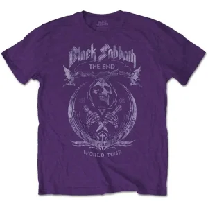 Black Sabbath The End Mushroom Cloud Purple Small T-Shirt