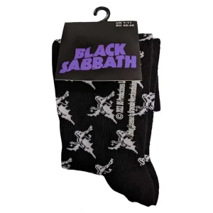 Black Sabbath Unisex Ankle Socks: Demon Pattern (Uk Size 7 – 11)