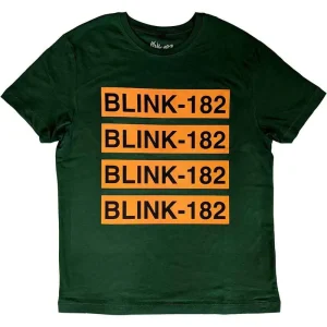Blink-182 Logo Repeat Green X-Large T-Shirt