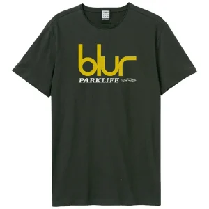 Blur Parklife Greyhound Charcoal Grey Small T-Shirt
