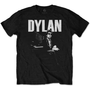 Bob Dylan At Piano Black XX-Large T-Shirt