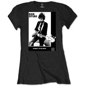 Bob Dylan Blowing in the Wind Charcoal Grey Ladies Small T-Shirt