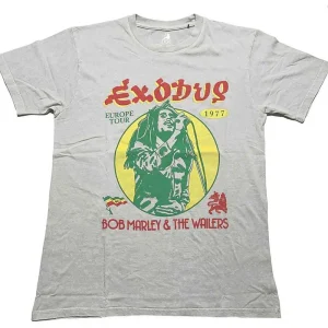 Bob Marley 1977 Tour Grey Small T-Shirt