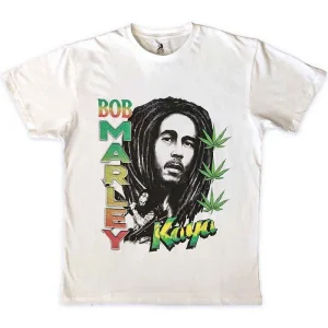 Bob Marley Kaya Illustration White XX-Large T-Shirt