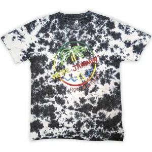 Bob Marley Neon Sign Dip-Dye On White X-Large T-Shirt