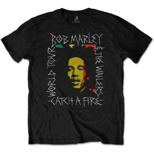 Bob Marley Rasta Scratch Black XX-Large T-Shirt