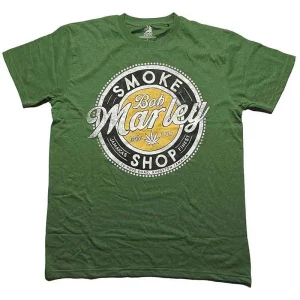 Bob Marley Smoke Shop Green Small T-Shirt