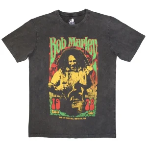 Bob Marley Stone Wash 1978 Charcoal Grey XX-Large T-Shirt