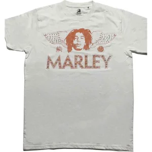 Bob Marley Wings Embellished White XX-Large T-Shirt