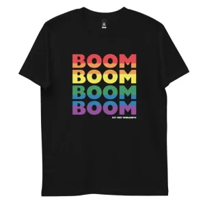 Boom Rainbow Black T-Shirt