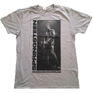 Bruce Springsteen Wintergarden Photo Grey Large T-Shirt