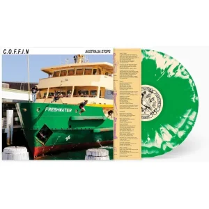 C.O.F.F.I.N Australia Stops Vinyl LP Green & Bone Swirl Colour 2024