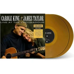 Carole King & James Taylor Live At The Troubadour Vinyl LP Gold Colour 2021