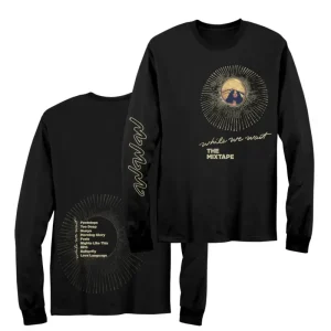 Circle Burst Black Longsleeve