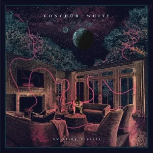 Conchur White Swirling Violets Vinyl LP Sea Blue Colour 2024