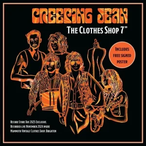 Creeping Jean The Clothes Shop 7″ Vinyl Single Orange Colour + Signed Poster RSD 2025
