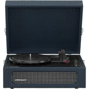 Crosley Voyager Portable Navy Blue Turntable