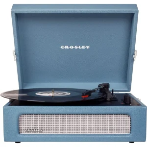 Crosley Voyager Portable Washed Blue Turntable