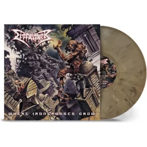 Dismember Where Ironcrosses Grow Vinyl LP Sand Marble Colour 2023