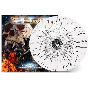 Doro Conqueress Forever Strong and Proud Vinyl LP Splatter White & Black Colour 2023
