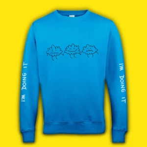 E^ST Logo Blue Crewneck