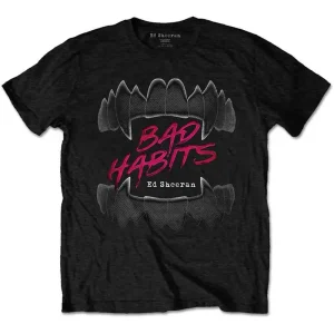 Ed Sheeran Bad Habits Black Small T-Shirt