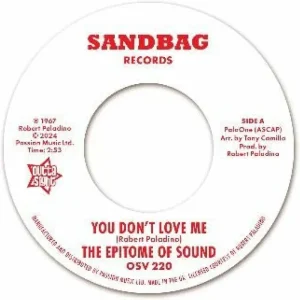 Epitome Of Sound You Don’t Love Me / Where Were You 7″ Vinyl Single Due Out 13/09/24